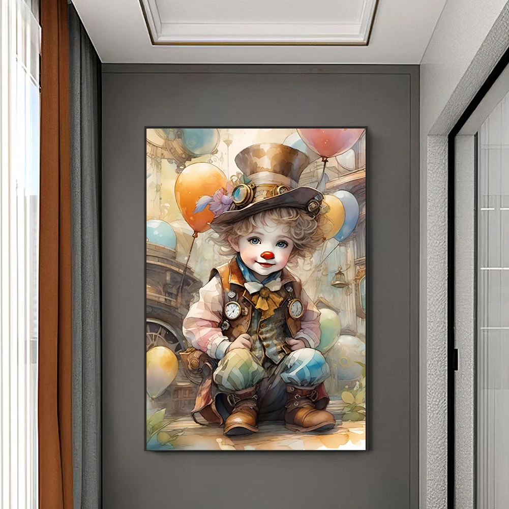 5D DIY Full Round Drill Diamond Painting Clown Kit Home Decoration 50x70cm
5D DIY Full Round Drill Diamond Painting Clown Kit Home Decoration 50x70cm