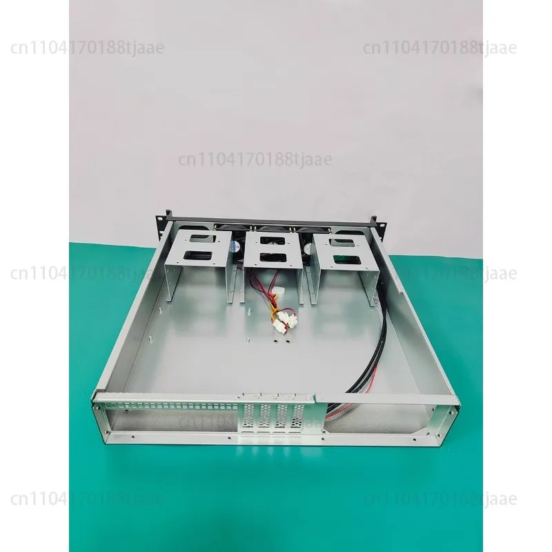 2U Industrial Control Chassis Aluminum Panel 450 Deep Multi Hard Drive Bay Motherboard Rack Mounted Server