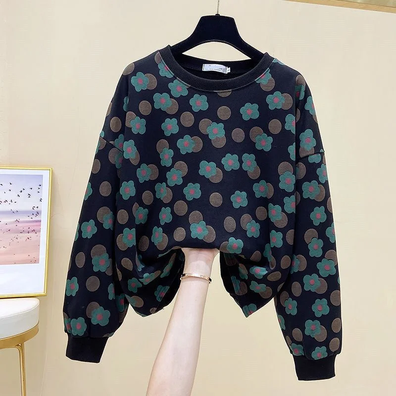 Spring sweatshirt female 2023 spring and autumn long sleeved westernized age reducing loose o neck pullover t-shirt female tops
Spring sweatshirt female 2023 spring and autumn long sleeved westernized age reducing loose o neck pullover t-shirt female tops