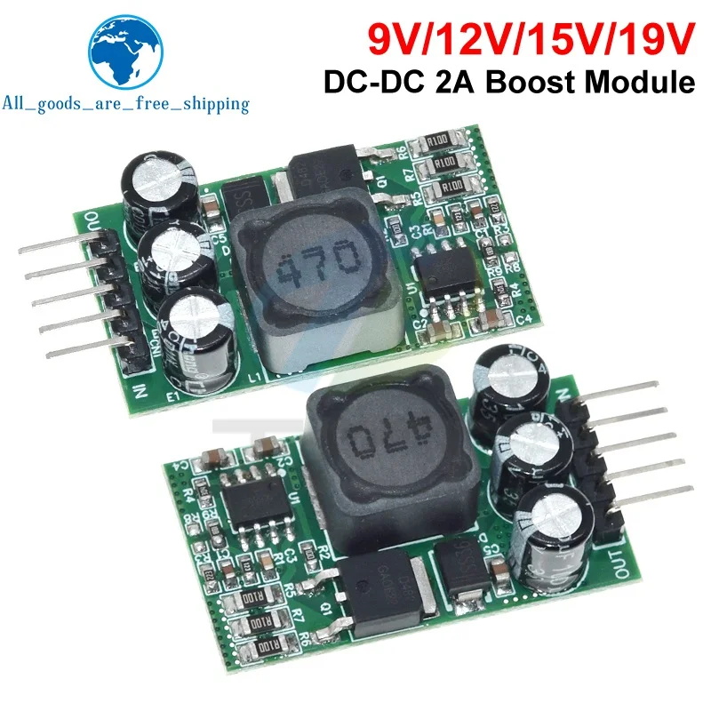 Ultra-Small Size DC-DC Boost Module DC 2.7V-15V To 9V 12V 15V 19V 2A Step-Up Power Module For DIY Solar Charger Lithium Battery
Ultra-Small Size DC-DC Boost Module DC 2.7V-15V To 9V 12V 15V 19V 2A Step-Up Power Module For DIY Solar Charger Lithium Battery