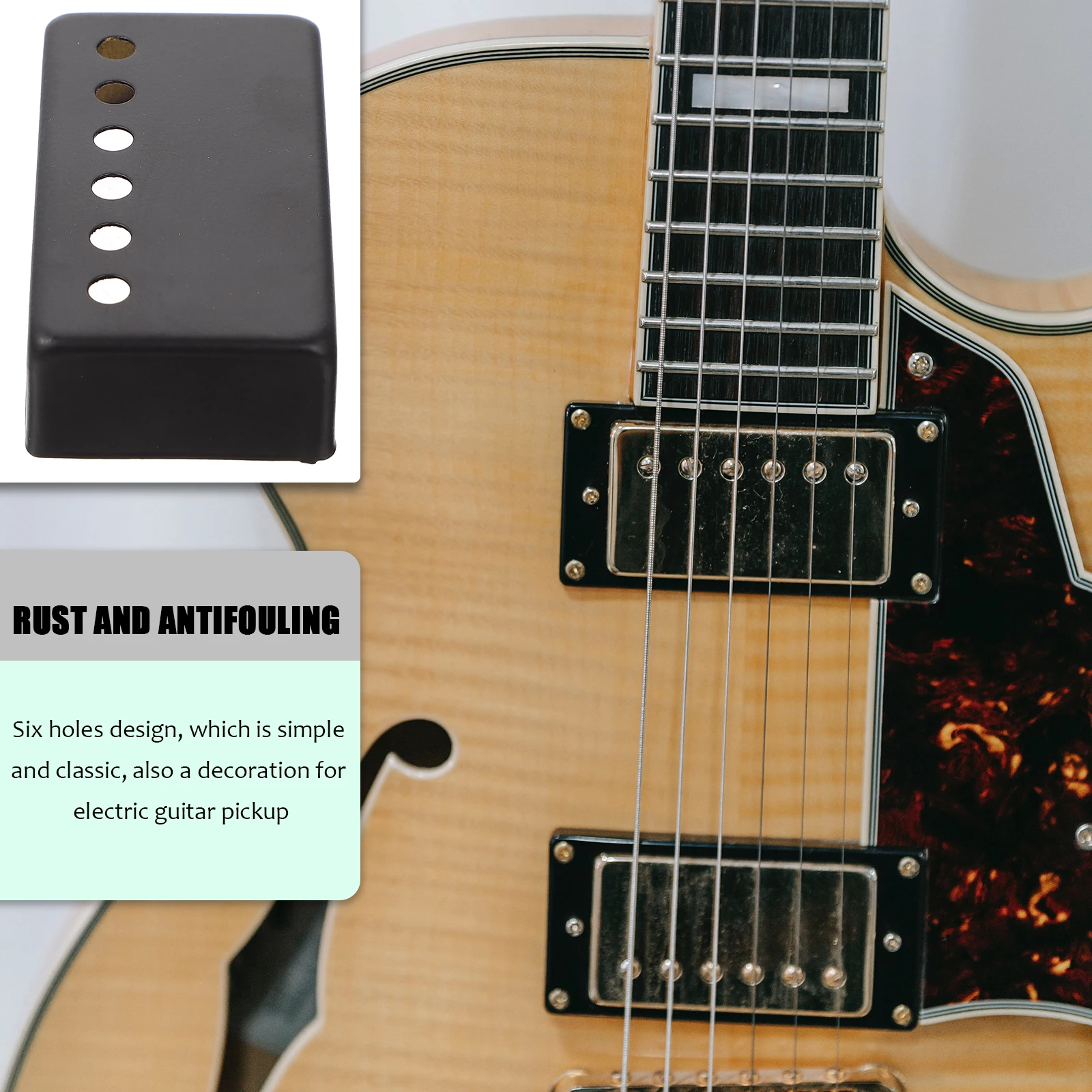 Pickup Cover Musical Instrument Protective Lid for Guitar Pickups Small Copper Protection Sturdy Helpful 
Pickup Cover Musical Instrument Protective Lid for Guitar Pickups Small Copper Protection Sturdy Helpful