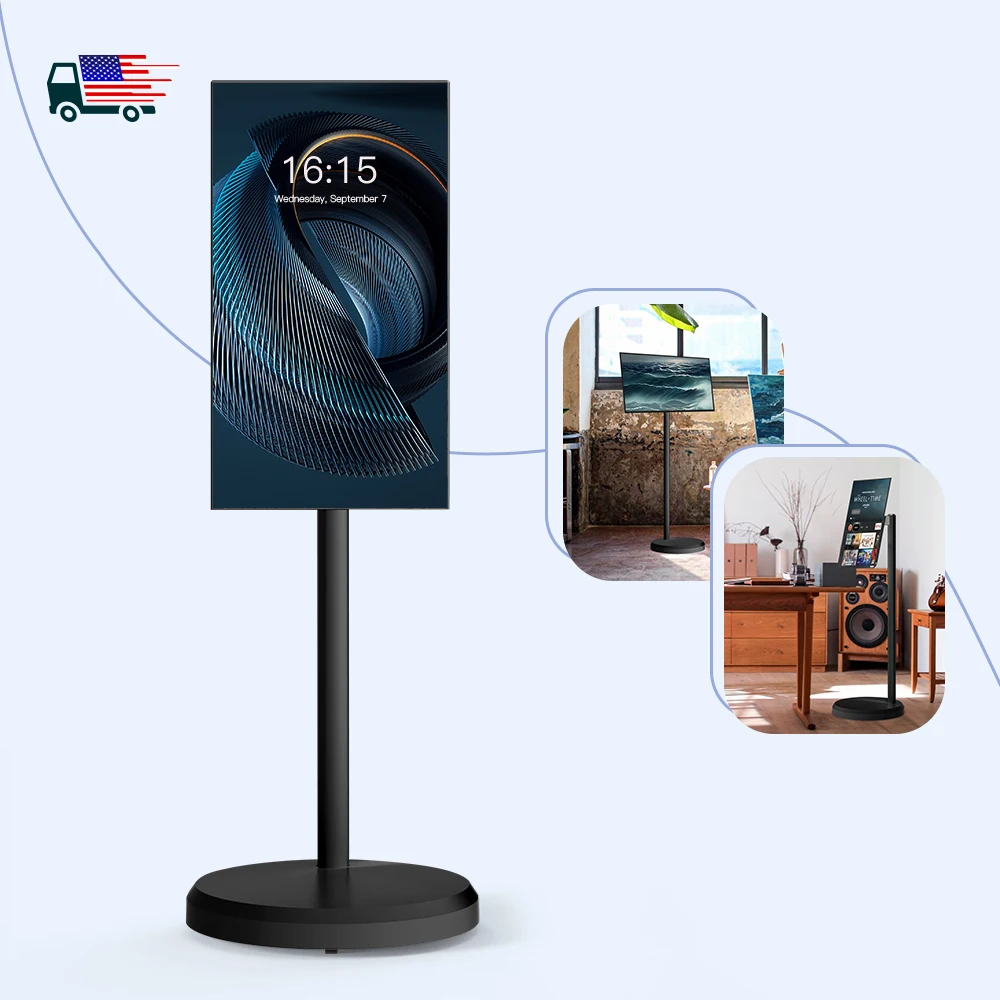 New Trend Screen 21.5 Inch StandbyME Floor Standing Smart TV Lcd Touch Screen Indoor Android 12 Advertising Smart Display
New Trend Screen 21.5 Inch StandbyME Floor Standing Smart TV Lcd Touch Screen Indoor Android 12 Advertising Smart Display