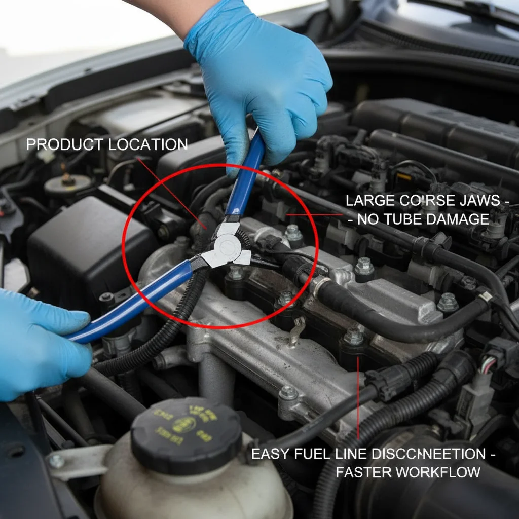 Car Fuel Line Connector Removal Pliers High Carbon Steel Fuel Pipe Disconnect Tool Handle for Fuel Filter Replacement Tool
Car Fuel Line Connector Removal Pliers High Carbon Steel Fuel Pipe Disconnect Tool Handle for Fuel Filter Replacement Tool