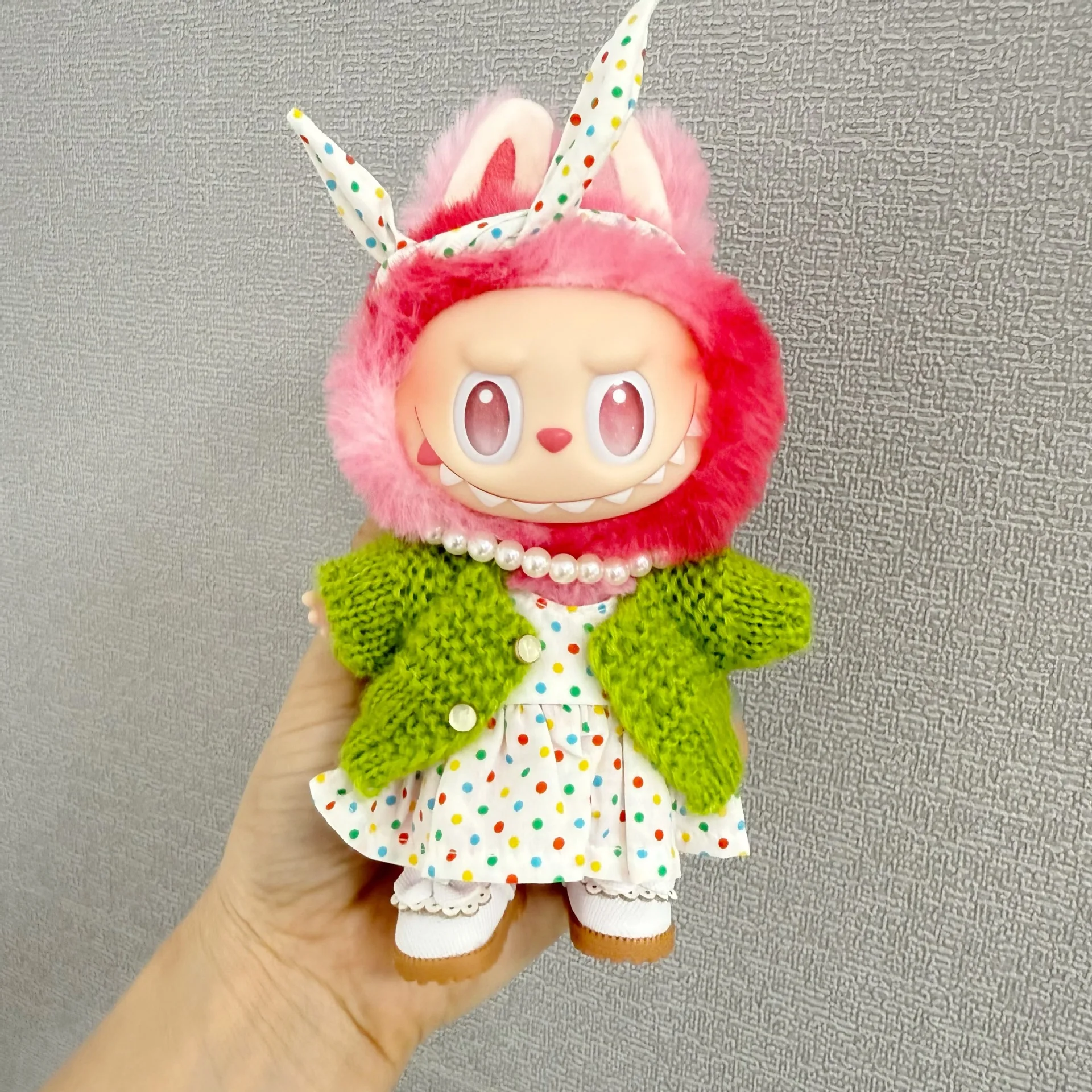 1st-3rd Gen Pendant LABUBU Clothes Replacement Keychain Labubu Doll Clothes Colorful Polka Dot Princess Skirt Overalls Set
1st-3rd Gen Pendant LABUBU Clothes Replacement Keychain Labubu Doll Clothes Colorful Polka Dot Princess Skirt Overalls Set