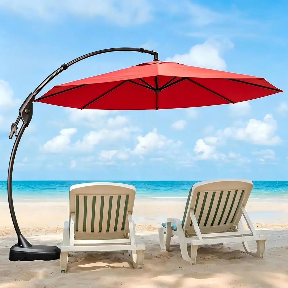 Cantilever Oset Umbrella with Base, 11 eet Outdoor Large Round Oset Umbrella, Upgraded Yarn-dyed abric Shade & UV Resistant , 36
Cantilever Oset Umbrella with Base, 11 eet Outdoor Large Round Oset Umbrella, Upgraded Yarn-dyed abric Shade & UV Resistant , 36