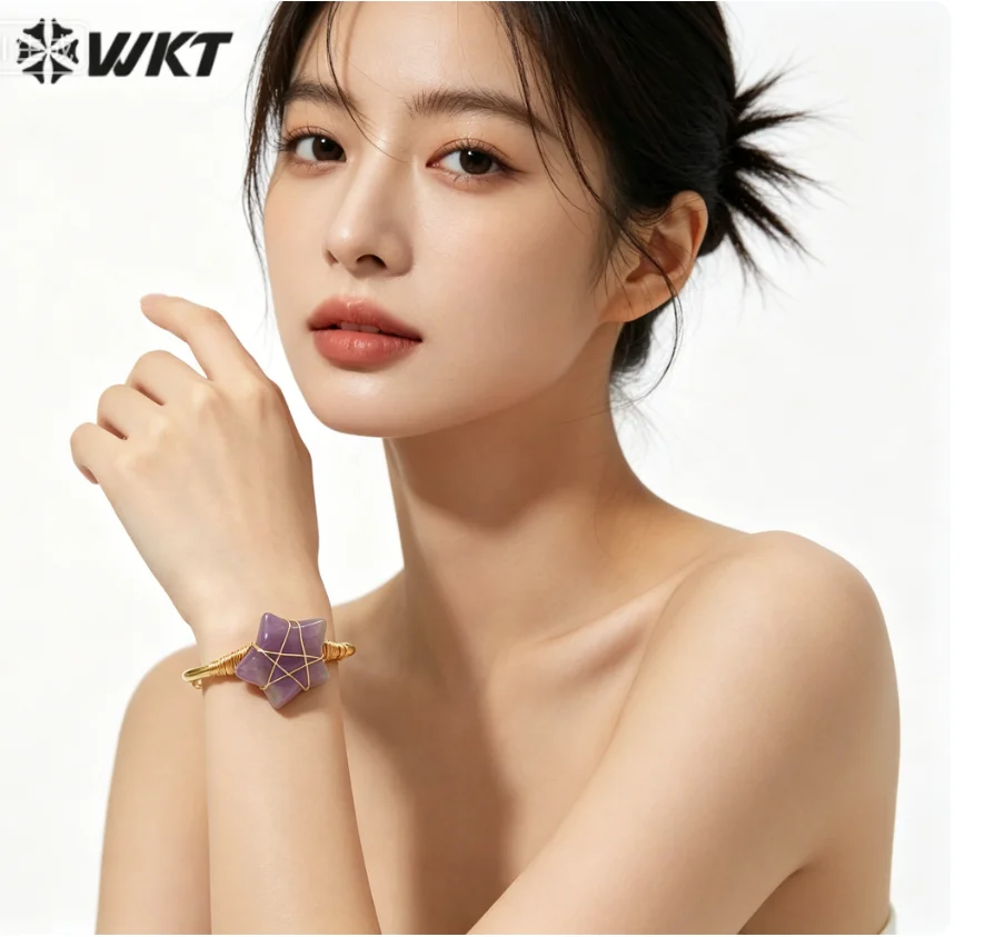 WT-B639 New Lovely Cute Star Shape Colored Gemstone Malachite And Another Crystal Quartz Adjustable Bangle Women Adorable ACC
WT-B639 New Lovely Cute Star Shape Colored Gemstone Malachite And Another Crystal Quartz Adjustable Bangle Women Adorable ACC