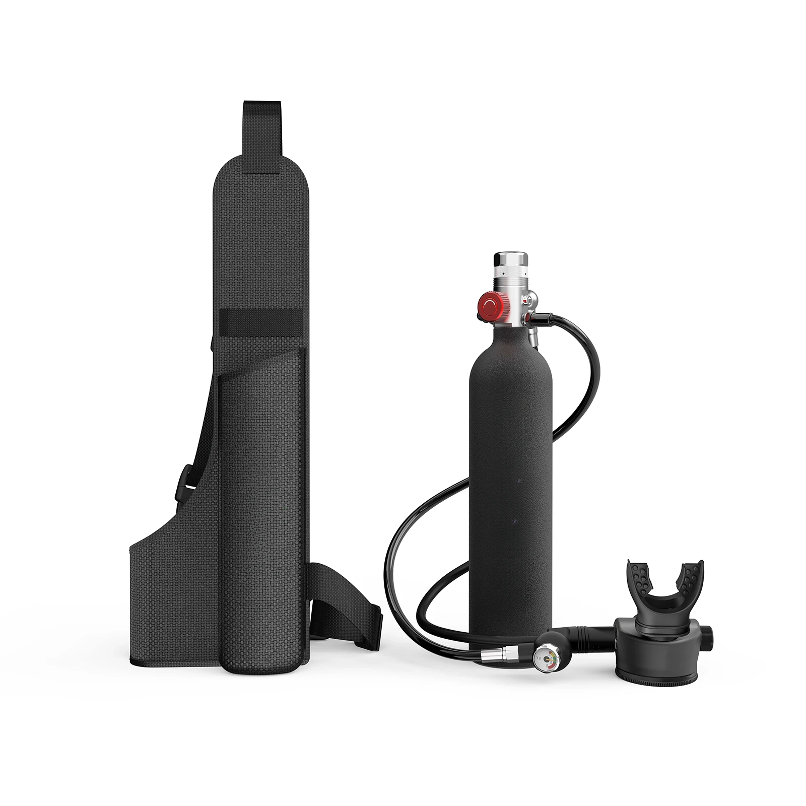 Diving Equipment 1L Scuba Diving Tank Set Aluminum Alloy and Silicone Diving Cylinder
Diving Equipment 1L Scuba Diving Tank Set Aluminum Alloy and Silicone Diving Cylinder
