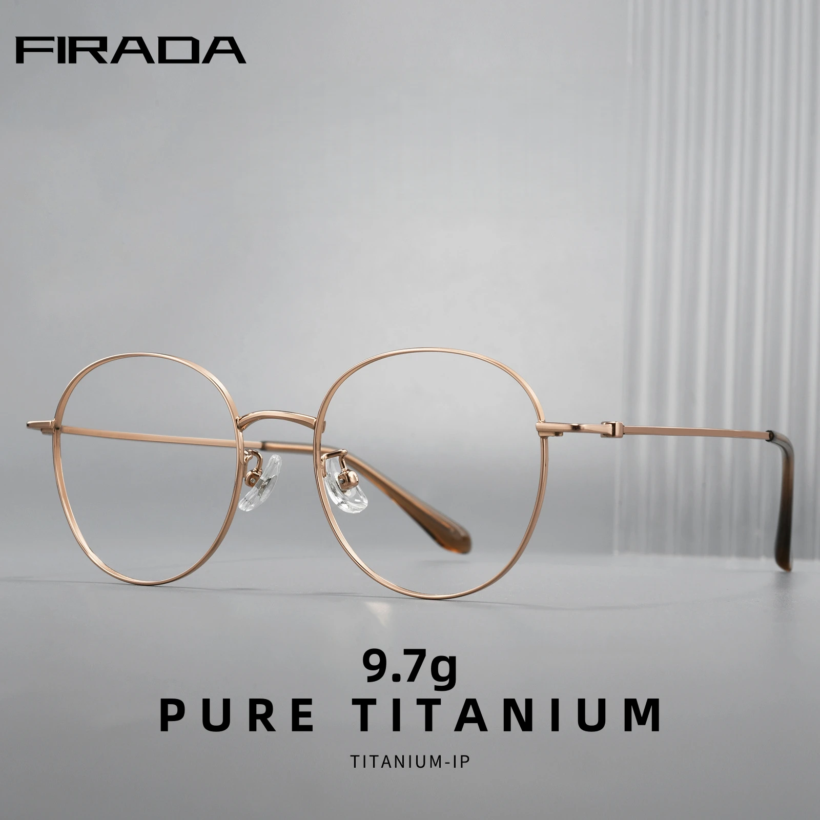 FIRADA 2026 Fashion Round Comfortable Eyewear Ultra-light Pure Titanium Glasses Luxury Eyeglass Frames For Men And Women 0839F
FIRADA 2026 Fashion Round Comfortable Eyewear Ultra-light Pure Titanium Glasses Luxury Eyeglass Frames For Men And Women 0839F