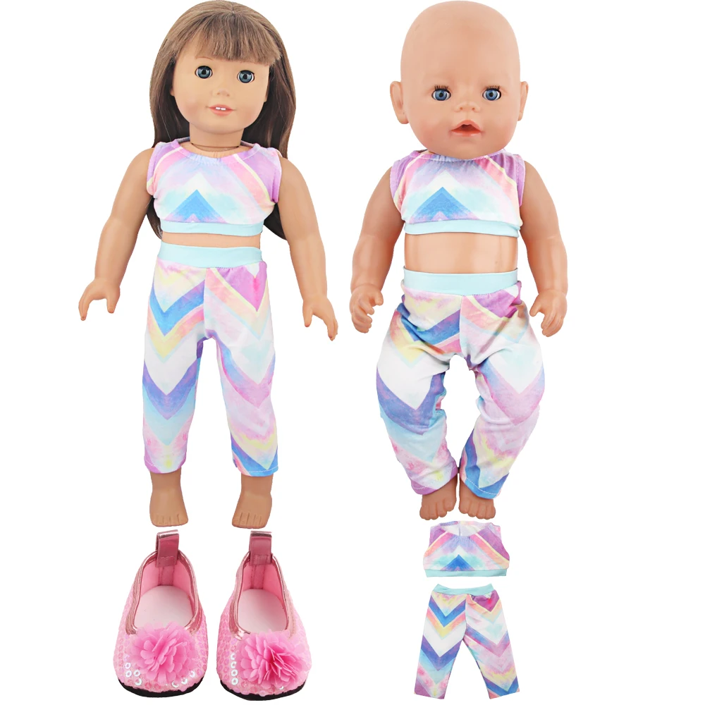 43cm Baby New Born Doll Clothes Set Colorful Outfit Sport Clothing For 18-inch American&OG Girl Dolls Accessories Toy Gift
43cm Baby New Born Doll Clothes Set Colorful Outfit Sport Clothing For 18-inch American&OG Girl Dolls Accessories Toy Gift