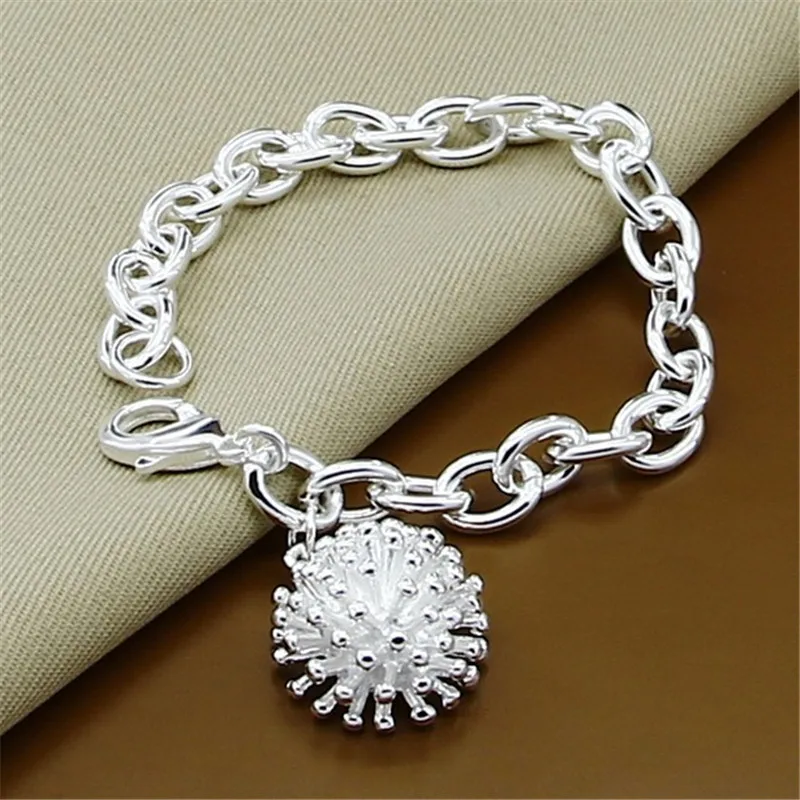 925 Sterling Silver Firework Coral Pendant Bracelet For Woman Charm Wedding Engagement Fashion Party Jewelry
925 Sterling Silver Firework Coral Pendant Bracelet For Woman Charm Wedding Engagement Fashion Party Jewelry