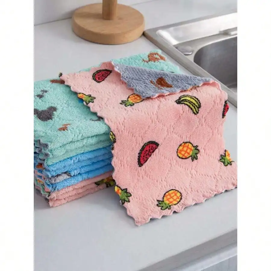 5pcs Kitchen Dishcloths, Reusable Dish Cellulose Sponge Cloths, Super Absorbent Coral Fleece Cleaning Cloths, Washable Fast Drying Towels,Kitchen,Bathroom,Home,Household Suppliers
5pcs Kitchen Dishcloths, Reusable Dish Cellulose Sponge Cloths, Super Absorbent Coral Fleece Cleaning Cloths, Washable Fast Drying Towels,Kitchen,Bathroom,Home,Household Suppliers