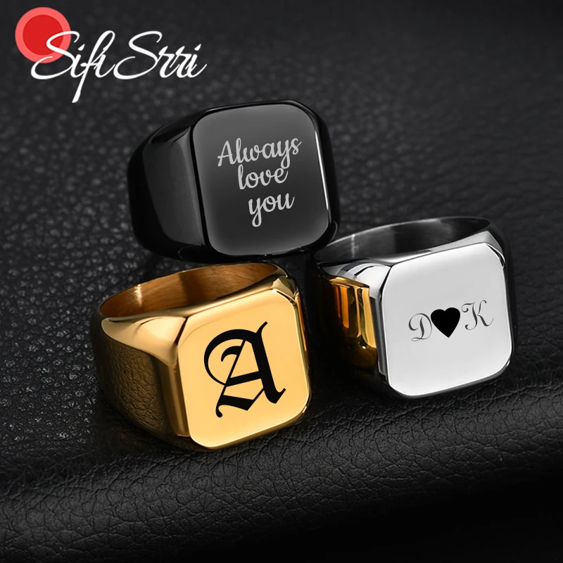 Sifisrri Customized Engrave Name Photo Ring Stainless Steel Family Personalized Lover Engagement Wedding Rings Male Jewelry
Sifisrri Customized Engrave Name Photo Ring Stainless Steel Family Personalized Lover Engagement Wedding Rings Male Jewelry