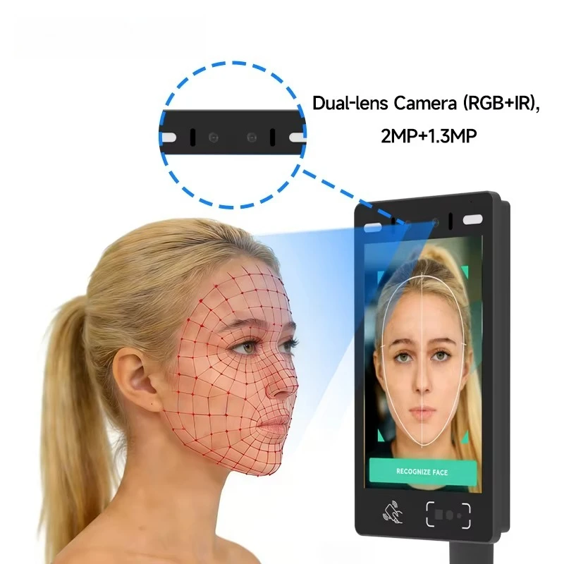 SUNTEK FA10 Biometric Machine With Face Detection High Security Kiosk For Access Control Face Recognition