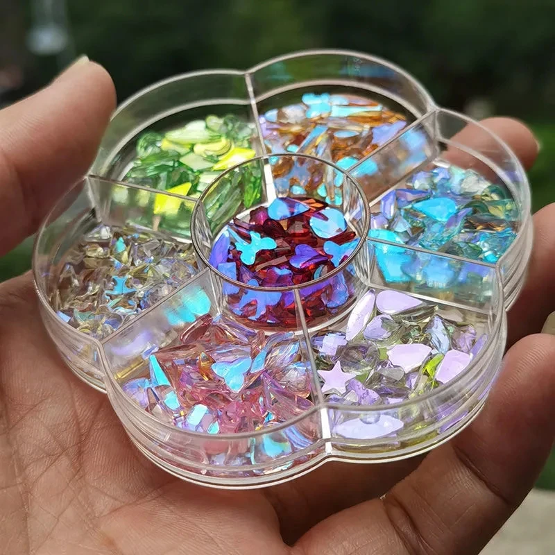 500Pcs Resin Aurora Shaped Diamond Nail Jewelry Flower Box Mixed Seven Colors And A Hundred Nail Decorations
500Pcs Resin Aurora Shaped Diamond Nail Jewelry Flower Box Mixed Seven Colors And A Hundred Nail Decorations