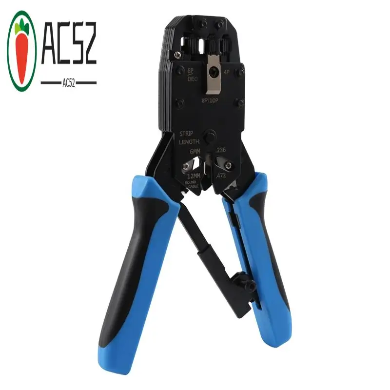 Сетевые щипцы AC52-RJ45, 10P, 8P, 6P, 4P, инструменты для обжима, инструмент для зачистки для разъема RJ45 RJ11 RJ12 RJ50, кабель Ethernet
Сетевые щипцы AC52-RJ45, 10P, 8P, 6P, 4P, инструменты для обжима, инструмент для зачистки для разъема RJ45 RJ11 RJ12 RJ50, кабель Ethernet
