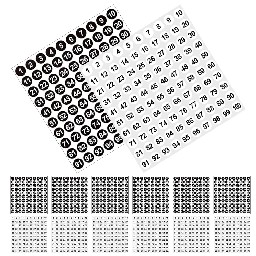 5000 Pcs Number Stickers Classroom Label Dots Coated Paper Consecutively Numbered Labels Office
5000 Pcs Number Stickers Classroom Label Dots Coated Paper Consecutively Numbered Labels Office
