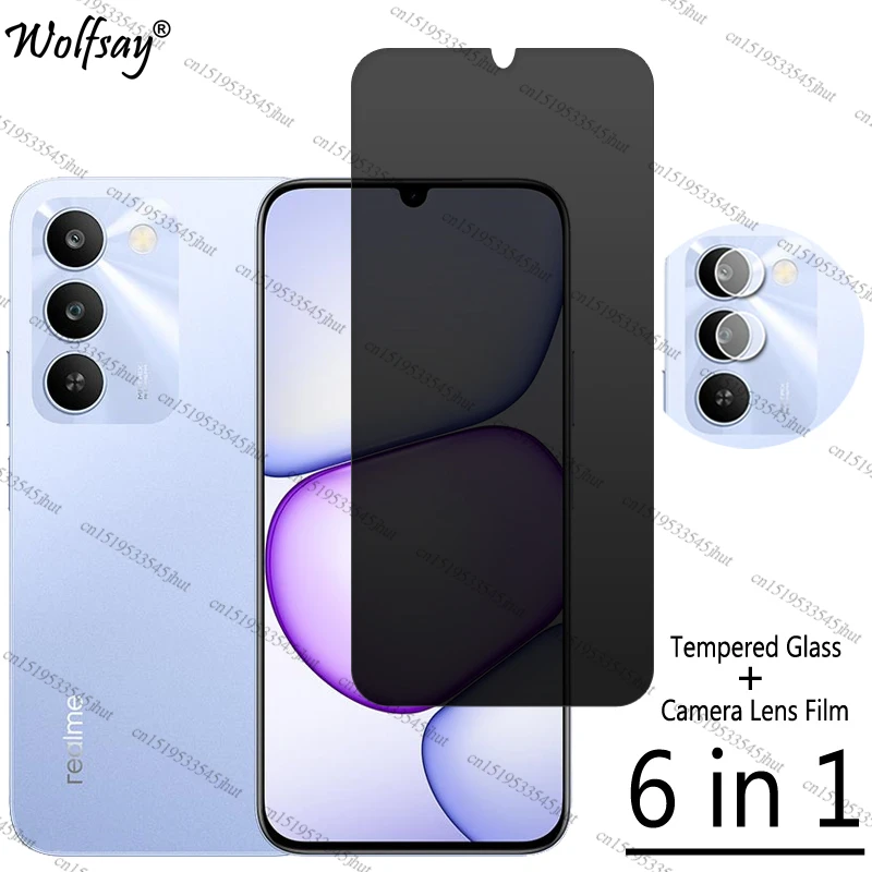 Privacy Screen Protector For Realme C83 Anti-Spy Tempered Glass Realme C83 Camera Lens Film Glass For Realme C83 Glass 6.8 inch
Privacy Screen Protector For Realme C83 Anti-Spy Tempered Glass Realme C83 Camera Lens Film Glass For Realme C83 Glass 6.8 inch