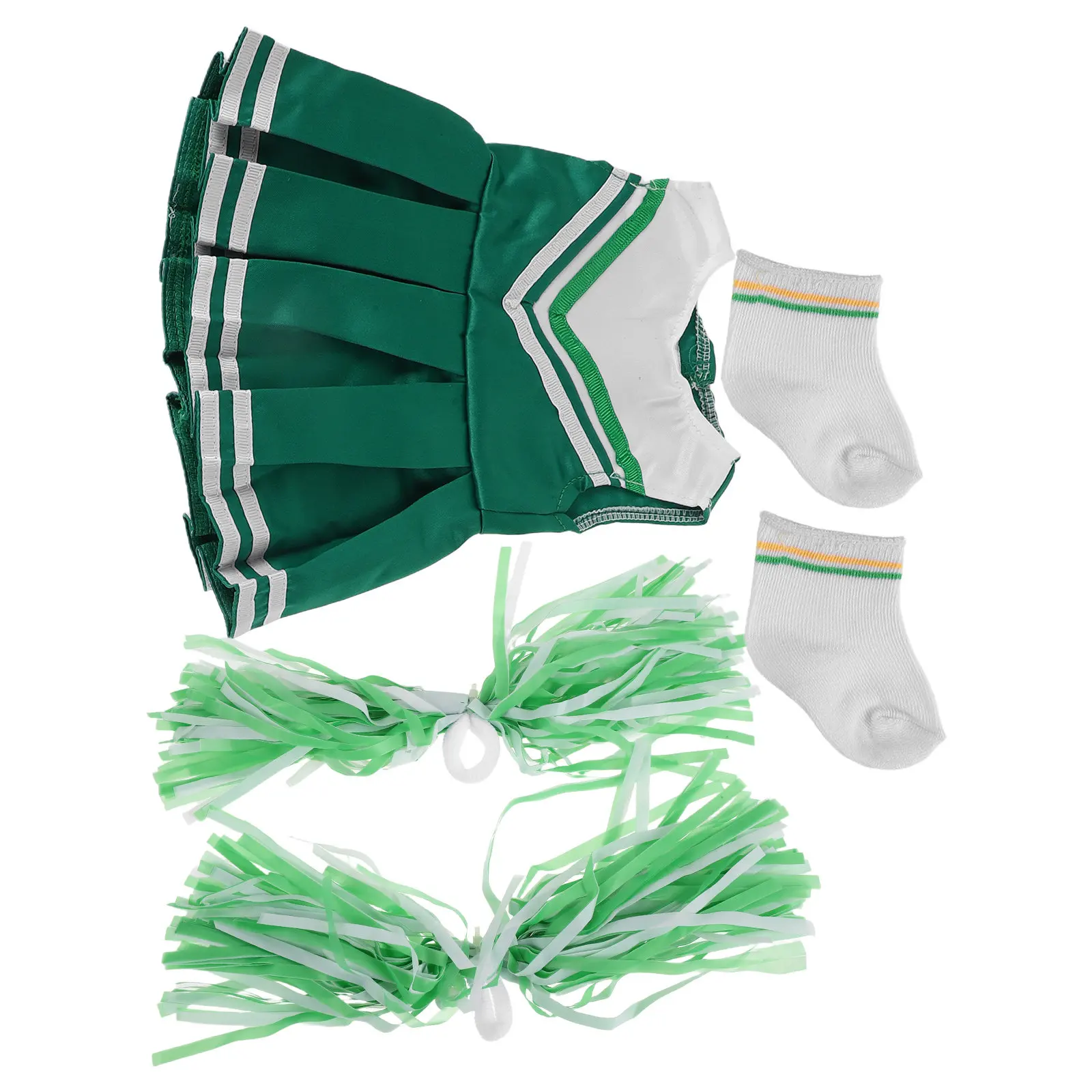 1Set Cheerleader Uniform Set for 18 Inch Layered Skirt Socks Pom Poms Girl Clothes Party Dress Accessories
1Set Cheerleader Uniform Set for 18 Inch Layered Skirt Socks Pom Poms Girl Clothes Party Dress Accessories