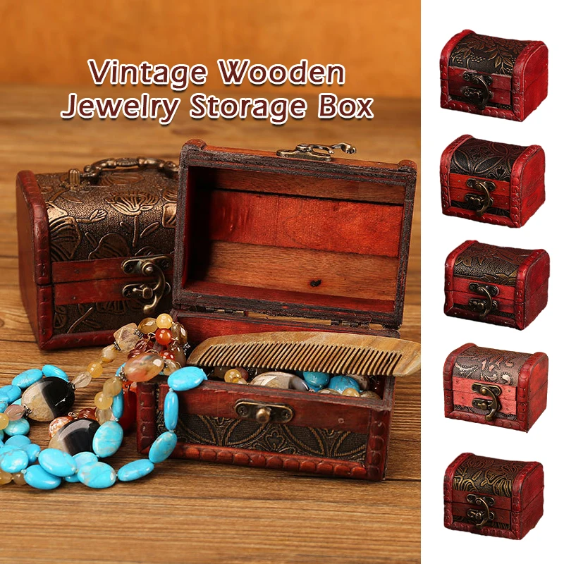1Pcs Small Wooden Jewelry Storage Case Organiser Gifts Vintage Treasure Chest Wood Box Carrrying Cases Antique Style Jewelry
1Pcs Small Wooden Jewelry Storage Case Organiser Gifts Vintage Treasure Chest Wood Box Carrrying Cases Antique Style Jewelry