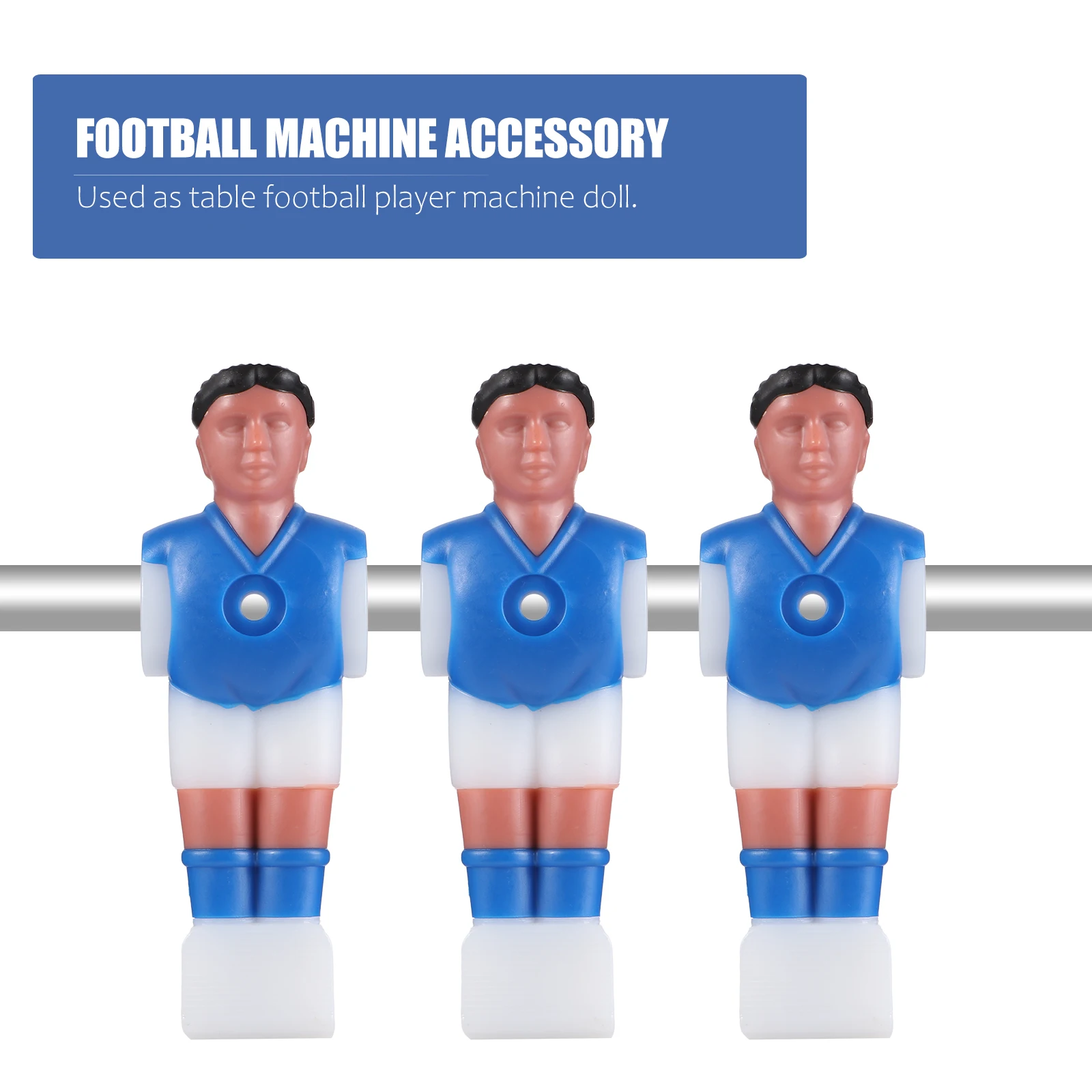 10pcs Foosball Players Table Football Man Replacement Resin Dummy Accessories Durable Standard Size Funny Game Machine 
10pcs Foosball Players Table Football Man Replacement Resin Dummy Accessories Durable Standard Size Funny Game Machine