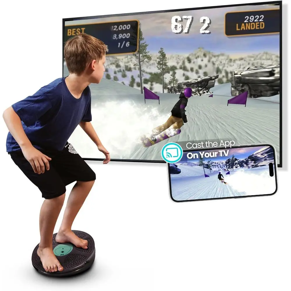 Bluetooth Balance Board with 12 Interactive Games for Balance Training and Home Gym Workouts
Bluetooth Balance Board with 12 Interactive Games for Balance Training and Home Gym Workouts