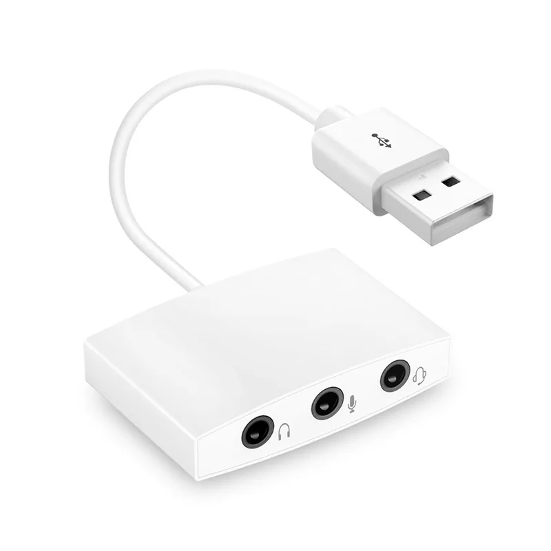 External USB Sound Card 7.1 Adapter 3.5mm 3 In 1 Jack HD Stereo Headset Microphone Audio Adapter 30CM USB Connection Cable
External USB Sound Card 7.1 Adapter 3.5mm 3 In 1 Jack HD Stereo Headset Microphone Audio Adapter 30CM USB Connection Cable