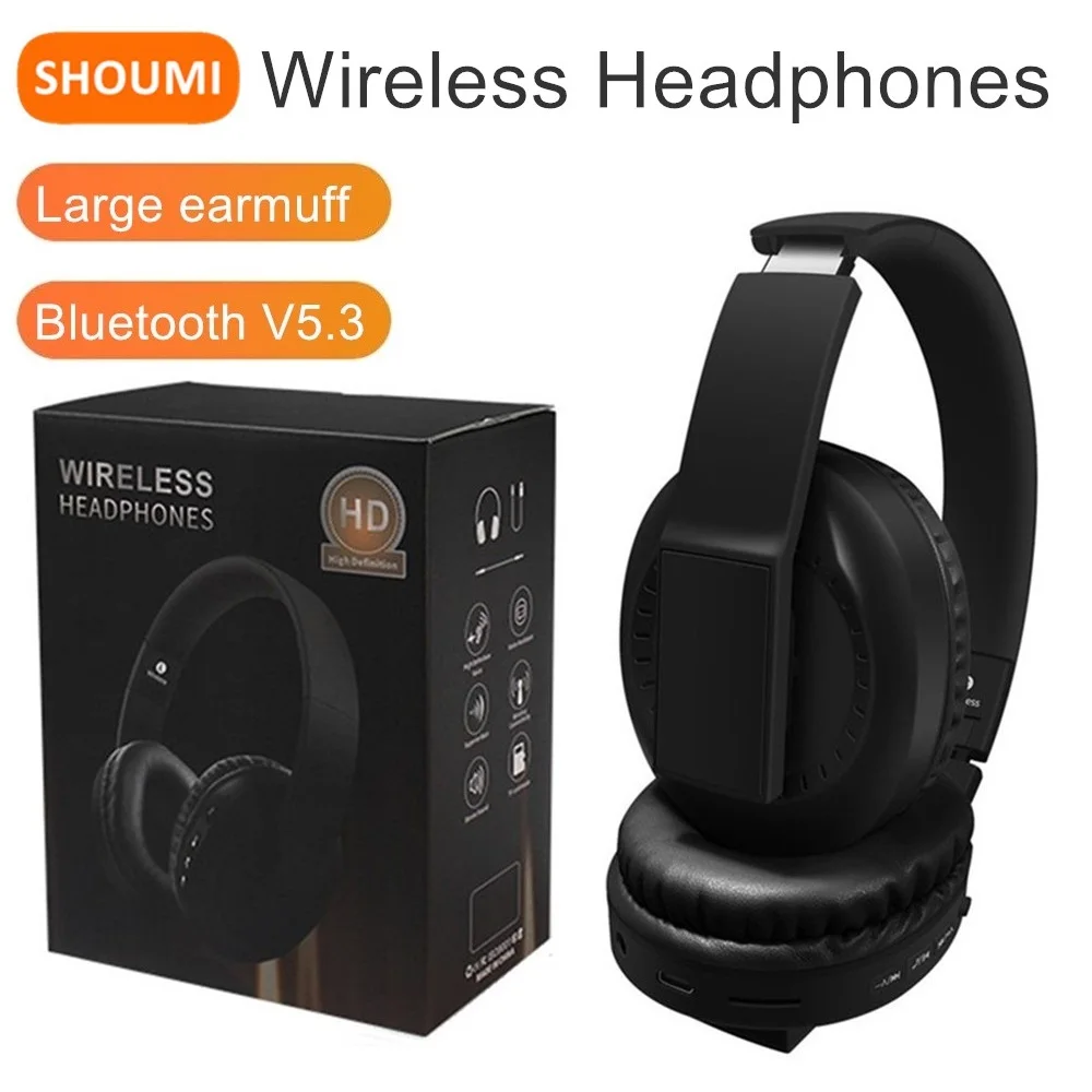 Shoumi 816 Wireless Headphones Large Bluetooth Earphones Big Earmuffs Sound Insulation Headset Noise Cancelling with Microphone
Shoumi 816 Wireless Headphones Large Bluetooth Earphones Big Earmuffs Sound Insulation Headset Noise Cancelling with Microphone