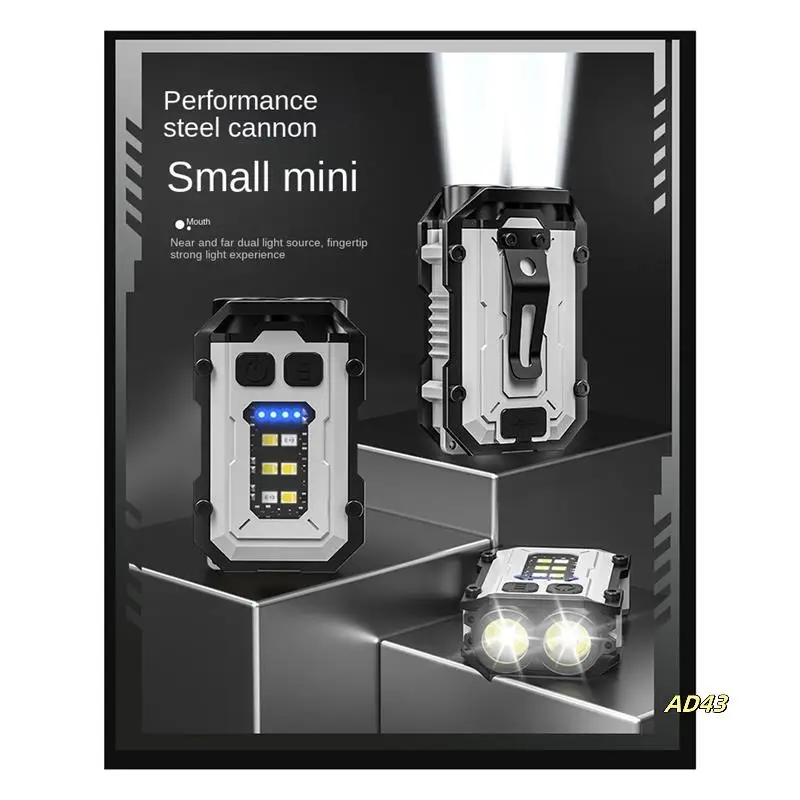 Keychain LED Light Type-C Rechargeable Work Light Portable Waterproof Light For Power Outage Emergency Durable Easy To Use White
Keychain LED Light Type-C Rechargeable Work Light Portable Waterproof Light For Power Outage Emergency Durable Easy To Use White