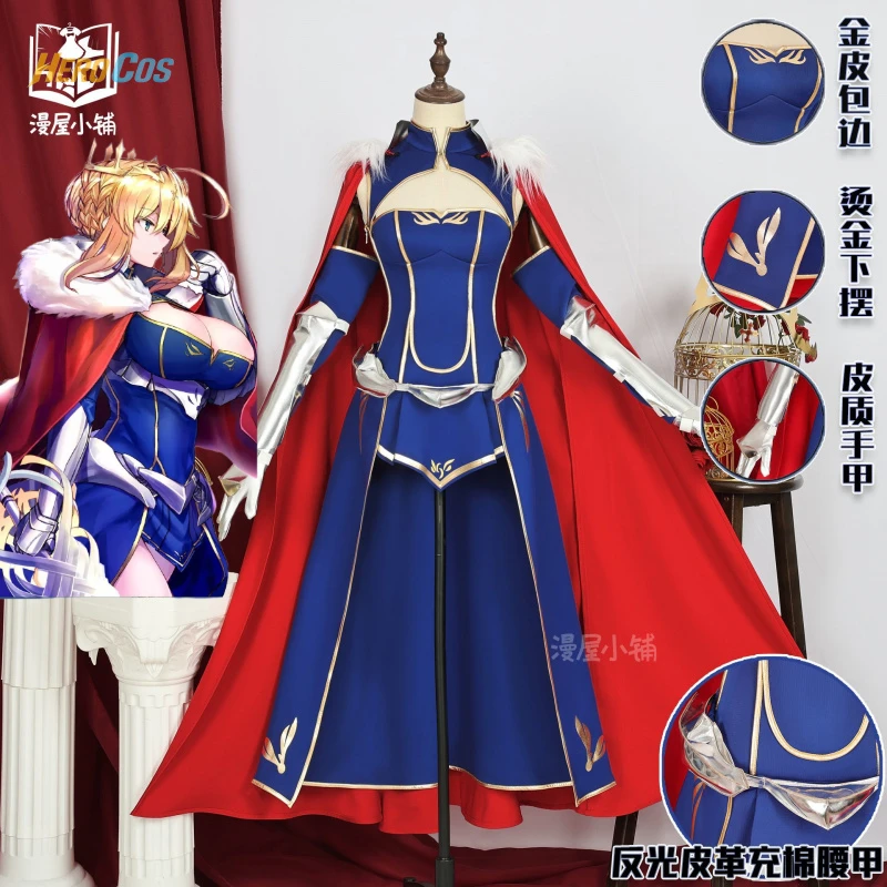 Аниме Fate/stay night Altria Pendragon Fate/Grand Order костюм Sabre модный наряд полный комплект одежда для ролевых игр на Хэллоуин HERO
Аниме Fate/stay night Altria Pendragon Fate/Grand Order костюм Sabre модный наряд полный комплект одежда для ролевых игр на Хэллоуин HERO