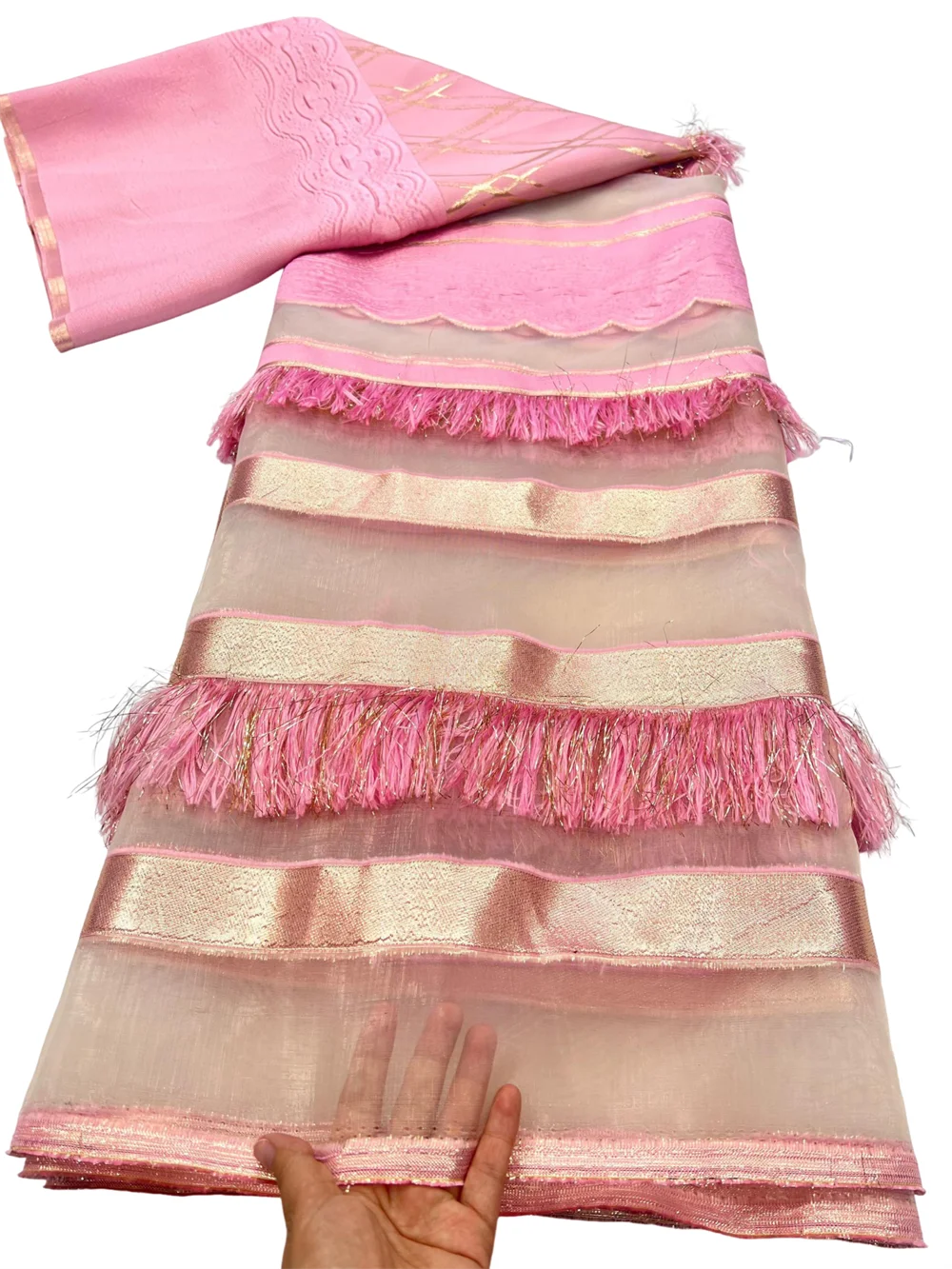 French Tassels Organza Brocade Lace Fabrics 5 Yards 2026 African Jacquard Fabric Gild Materials For Bridal Party Dresses Sewing
French Tassels Organza Brocade Lace Fabrics 5 Yards 2026 African Jacquard Fabric Gild Materials For Bridal Party Dresses Sewing
