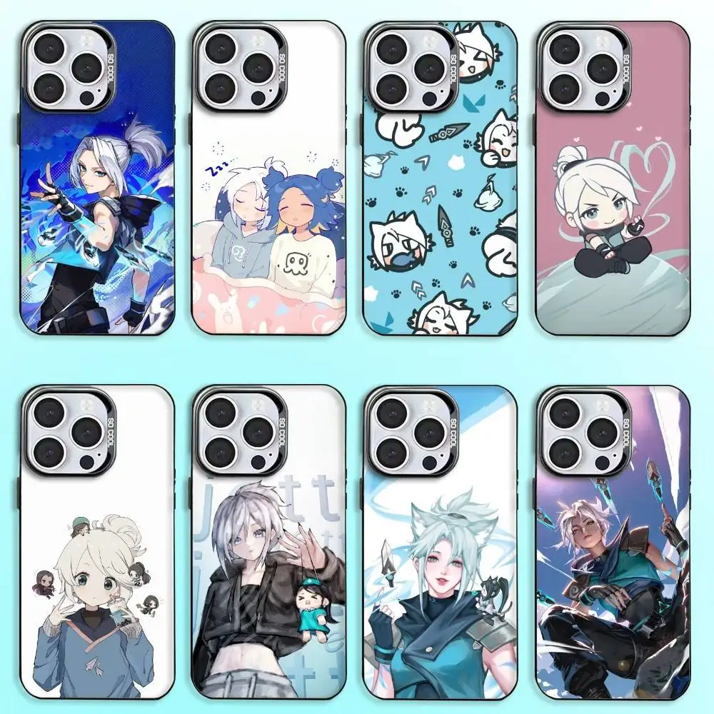 V-Valorant Jett Game Phone Case For iPhone17,16,15,14,13,12,11 Plus,Pro Max Colored Silver Plated Inside Cover
V-Valorant Jett Game Phone Case For iPhone17,16,15,14,13,12,11 Plus,Pro Max Colored Silver Plated Inside Cover