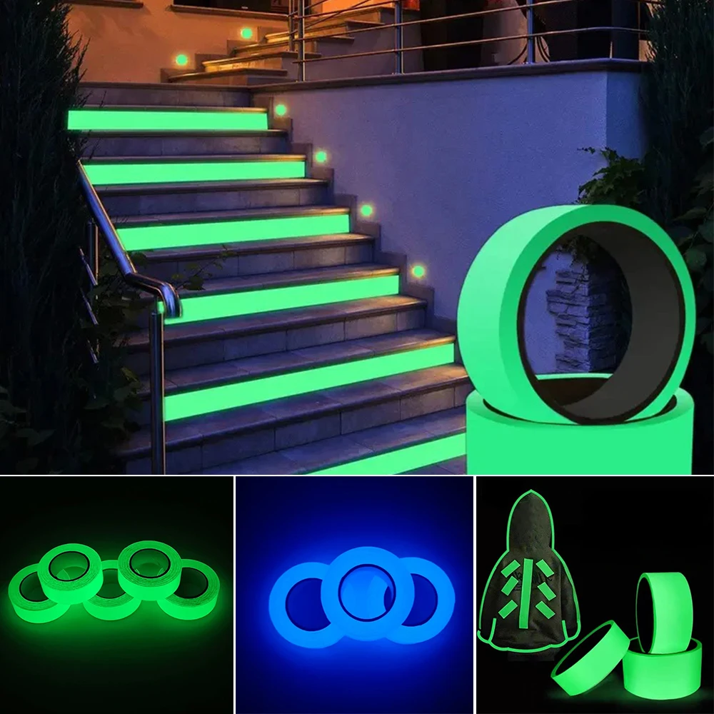 1PC Glow in The Dark Tape Safety Tape Waterproof 3/5m Waterproof Tape Visibility Security Decor for Dark Areas Декор Для Комнаты
1PC Glow in The Dark Tape Safety Tape Waterproof 3/5m Waterproof Tape Visibility Security Decor for Dark Areas Декор Для Комнаты