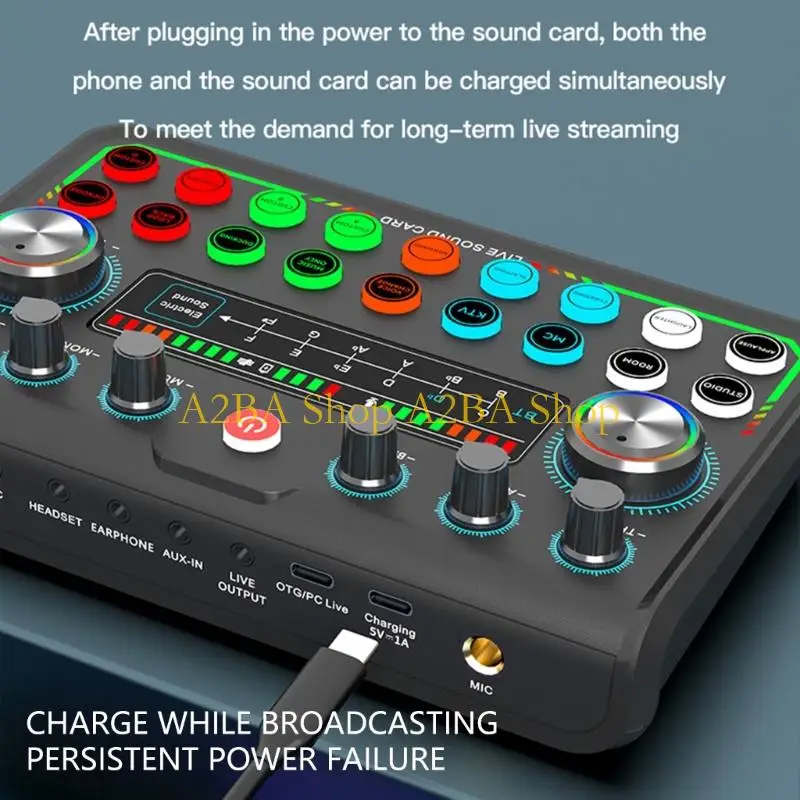 A2BA USB Sound Card Live Broadcast Sound Card Advanced Auditory Decoding Easy Controls For Gamers Content Creators And Musicians
A2BA USB Sound Card Live Broadcast Sound Card Advanced Auditory Decoding Easy Controls For Gamers Content Creators And Musicians