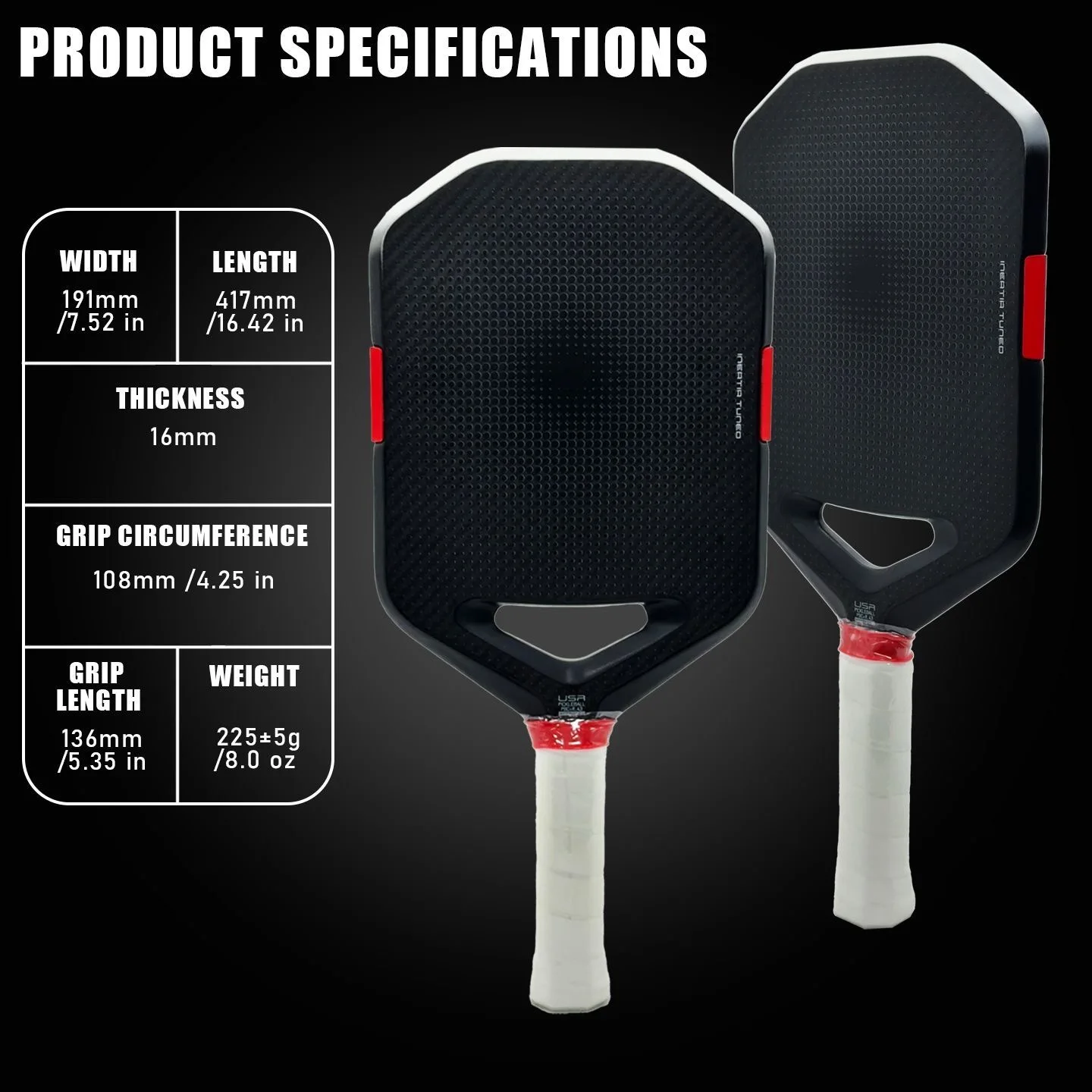 Аэродинамически обтекаемая конструкция, ракетка для пиклбола из углеродного волокна 3K, кольцо TPU для усиления мощности, сердцевина из пенополипропилена EPP толщиной 16 мм.
Аэродинамически обтекаемая конструкция, ракетка для пиклбола из углеродного волокна 3K, кольцо TPU для усиления мощности, сердцевина из пенополипропилена EPP толщиной 16 мм.