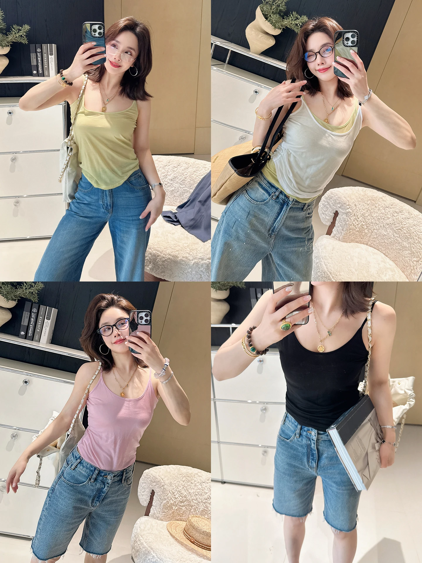 Mandyshen Women's Comfortable Skin-friendly Half-summer Vest Versatile Innerwear Top Short H-Shape Breathable Sweat-wicking
Mandyshen Women's Comfortable Skin-friendly Half-summer Vest Versatile Innerwear Top Short H-Shape Breathable Sweat-wicking