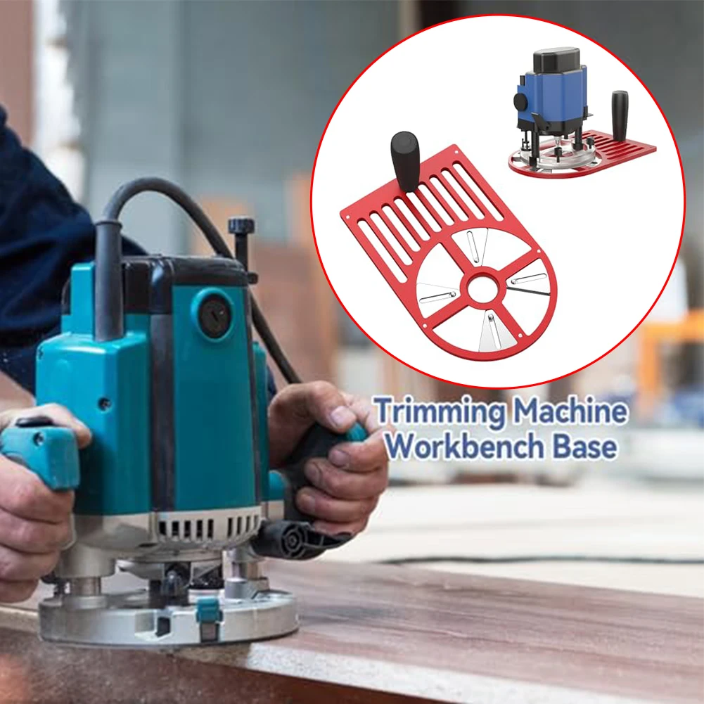 Trimming Machine Base Plate Adjustable Aluminum Router Base For Trimmers (65-132mm) Stable Adjustable Workbench Base
Trimming Machine Base Plate Adjustable Aluminum Router Base For Trimmers (65-132mm) Stable Adjustable Workbench Base