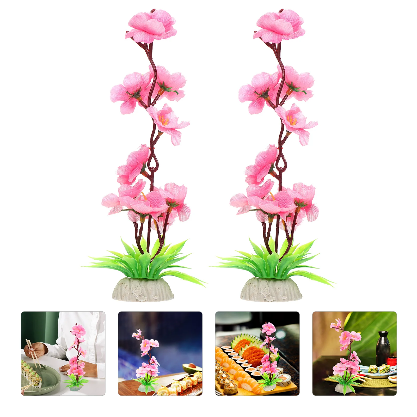 2 Pcs Decorative Flowers Japanese Sushi Plate Ornaments Fake Decoration Artificial Sashimi
2 Pcs Decorative Flowers Japanese Sushi Plate Ornaments Fake Decoration Artificial Sashimi