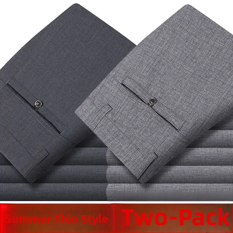 High Waist Loose Fit Summer Thin Casual Pants for Middle-Aged Men Dad Straight Leg Trousers Wide Leg Long Pants for Men
High Waist Loose Fit Summer Thin Casual Pants for Middle-Aged Men Dad Straight Leg Trousers Wide Leg Long Pants for Men