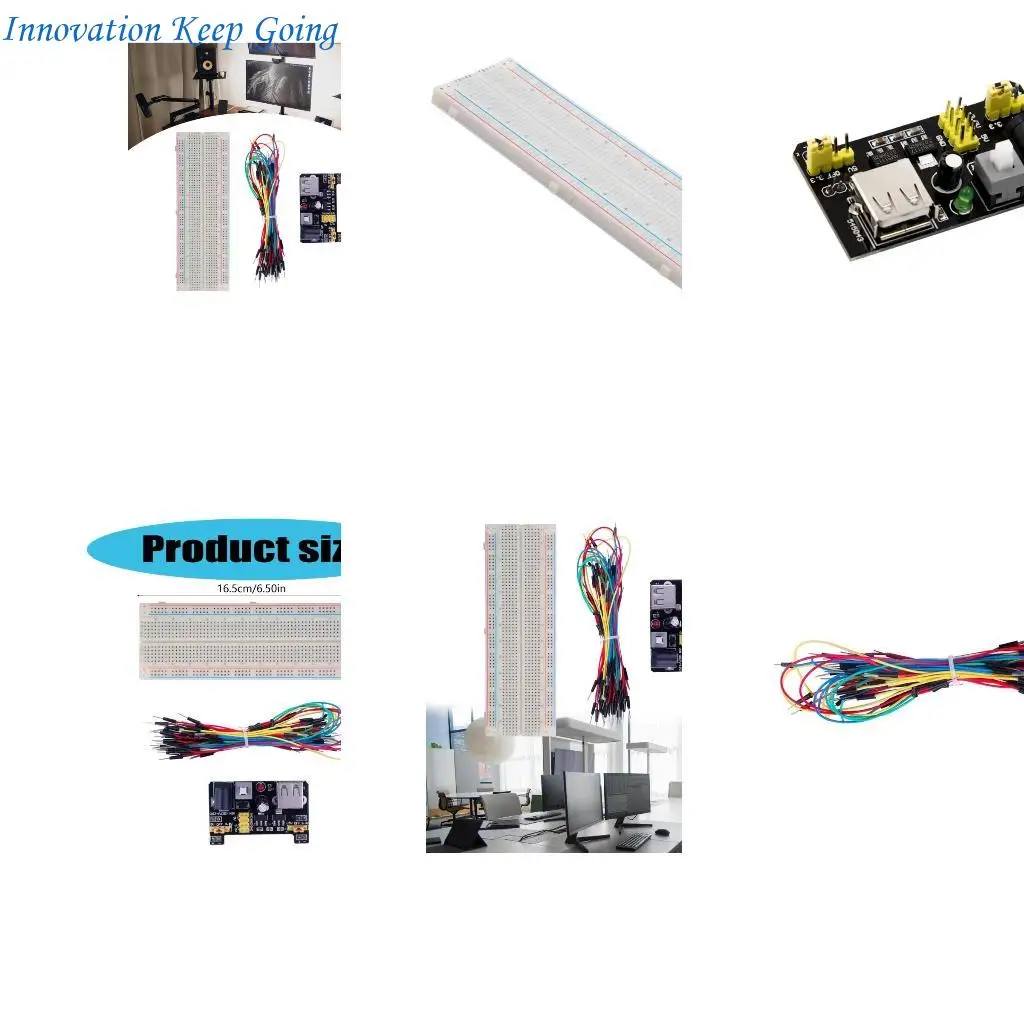 E65C Comprehensive 3.3V/5V MB102 Breadboard for Various Electronic Applications
E65C Comprehensive 3.3V/5V MB102 Breadboard for Various Electronic Applications