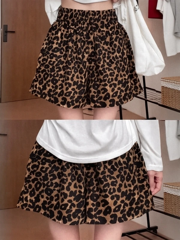 Elegant plus Size Women's High Waist Elastic Waistband Leopard Print Wide Leg Short Pants Casual Fashionable Versatile Summer...
Elegant plus Size Women's High Waist Elastic Waistband Leopard Print Wide Leg Short Pants Casual Fashionable Versatile Summer...