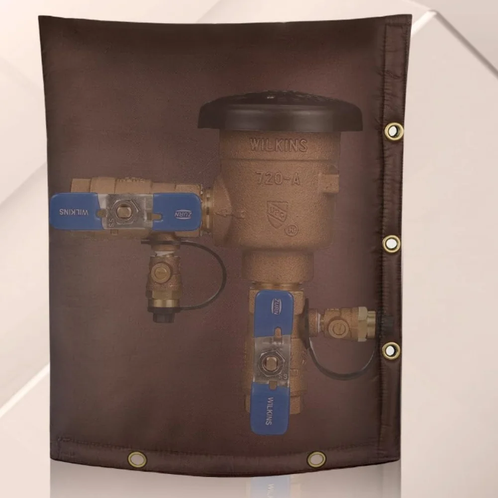 Heavy Duty Backflow Preventer Insulation Cover with Secure Closure for Valve and Pipe For Winter Weather Protection
Heavy Duty Backflow Preventer Insulation Cover with Secure Closure for Valve and Pipe For Winter Weather Protection
