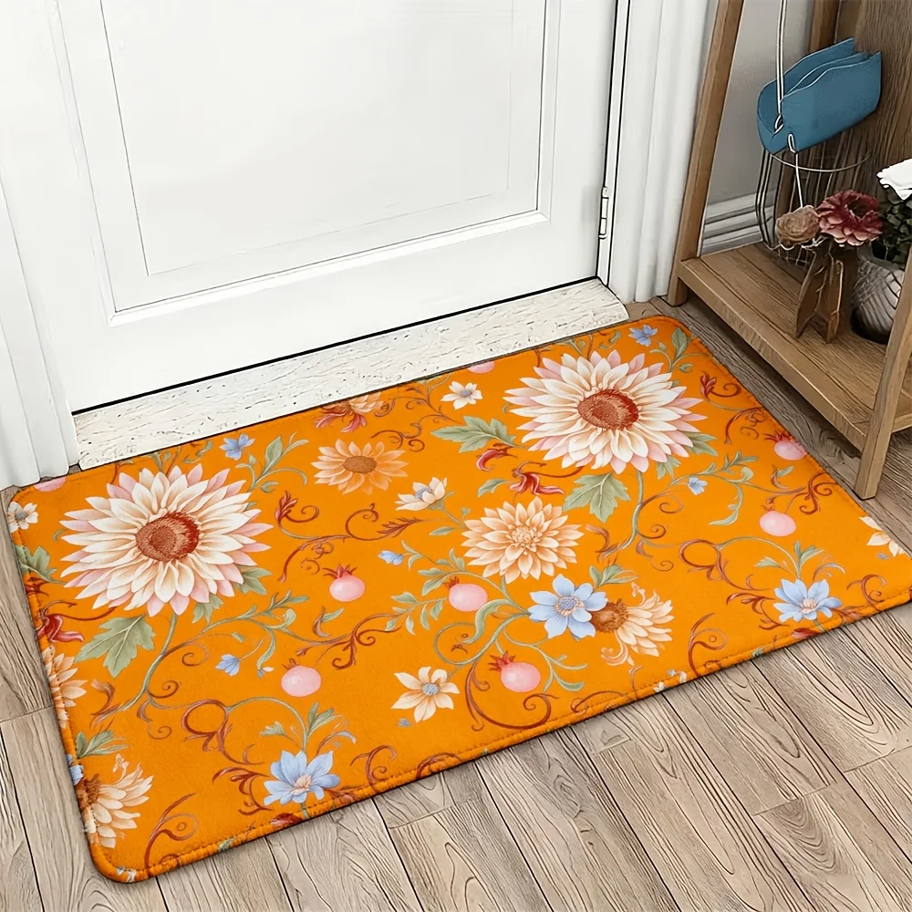 Durable Large Floral Sunflower Doormat Welcome Rug Orange Cottagecore Home Decor Mat for Entryway Kitchen Front Door Gift
Durable Large Floral Sunflower Doormat Welcome Rug Orange Cottagecore Home Decor Mat for Entryway Kitchen Front Door Gift