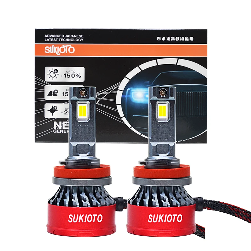 2025 SUKIOTO GENUINE H7 LED Car Headlight Bulbs H4 H11 H8 H9 H1 9005 130W 400000LM Auto Canbus Headlamp 6000K LED Fog Lights
2025 SUKIOTO GENUINE H7 LED Car Headlight Bulbs H4 H11 H8 H9 H1 9005 130W 400000LM Auto Canbus Headlamp 6000K LED Fog Lights