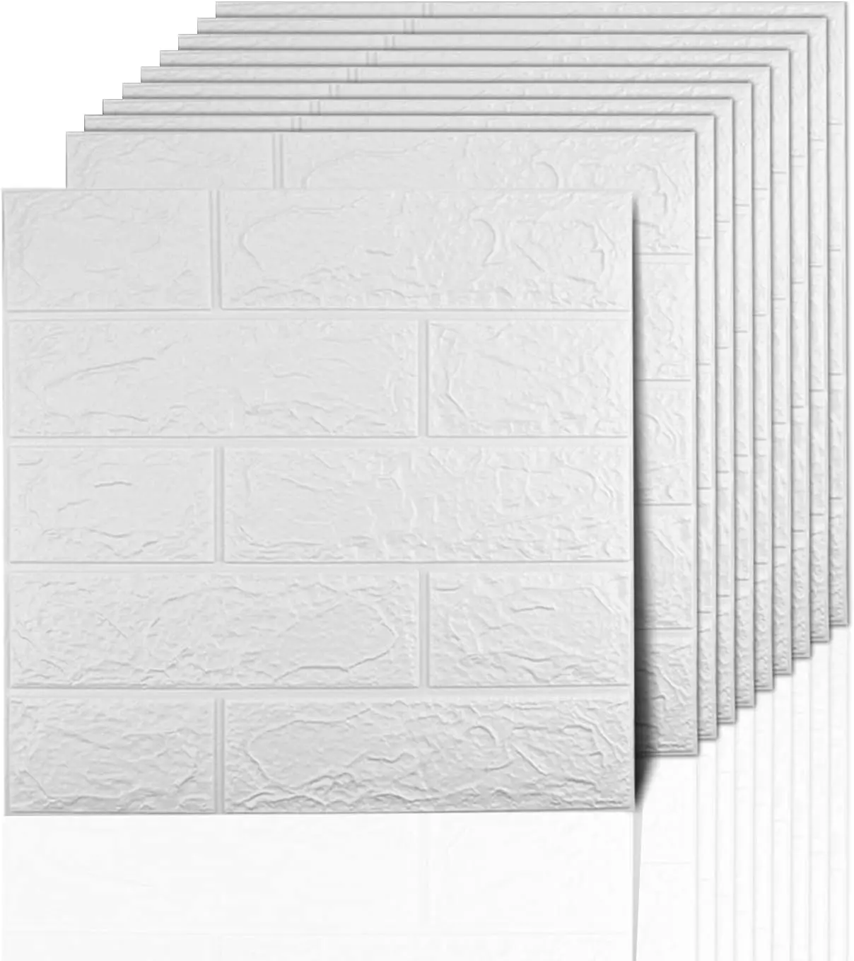 3D Peel and Stick Wall Panels, 14.5 Sq Ft Coverage, Waterproof Foam for Interior Decor, Bathroom, Home (White)
3D Peel and Stick Wall Panels, 14.5 Sq Ft Coverage, Waterproof Foam for Interior Decor, Bathroom, Home (White)