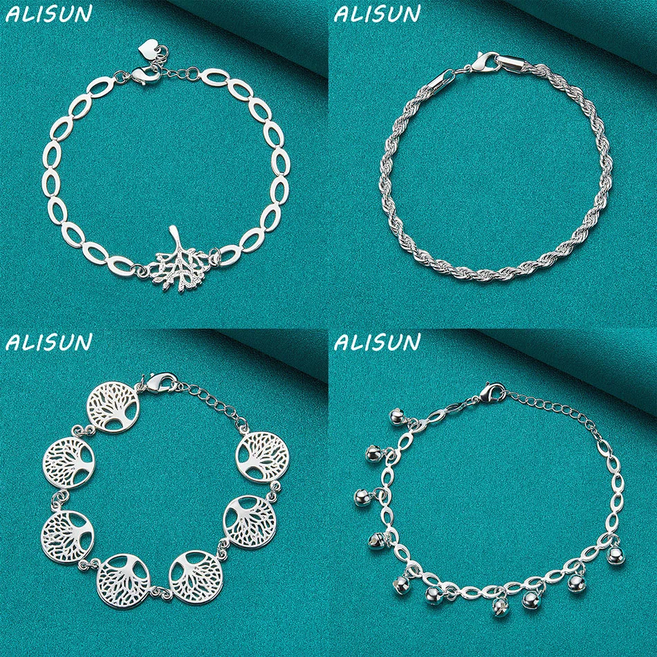 ALISUN 925 Sterling Silver Design Bracelets For Women Men Charm Trend Birthday Gifts Fashion Party Fine Jewelry
ALISUN 925 Sterling Silver Design Bracelets For Women Men Charm Trend Birthday Gifts Fashion Party Fine Jewelry