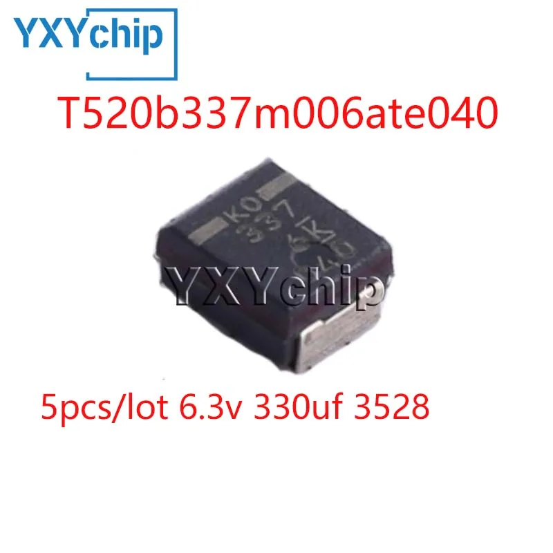 5pcs/lot 6.3v 330uf T520b337m006ate040 3528 Type B Smd Polymer Tantalum Capacitors Low Esr 40mohms New And Original
5pcs/lot 6.3v 330uf T520b337m006ate040 3528 Type B Smd Polymer Tantalum Capacitors Low Esr 40mohms New And Original