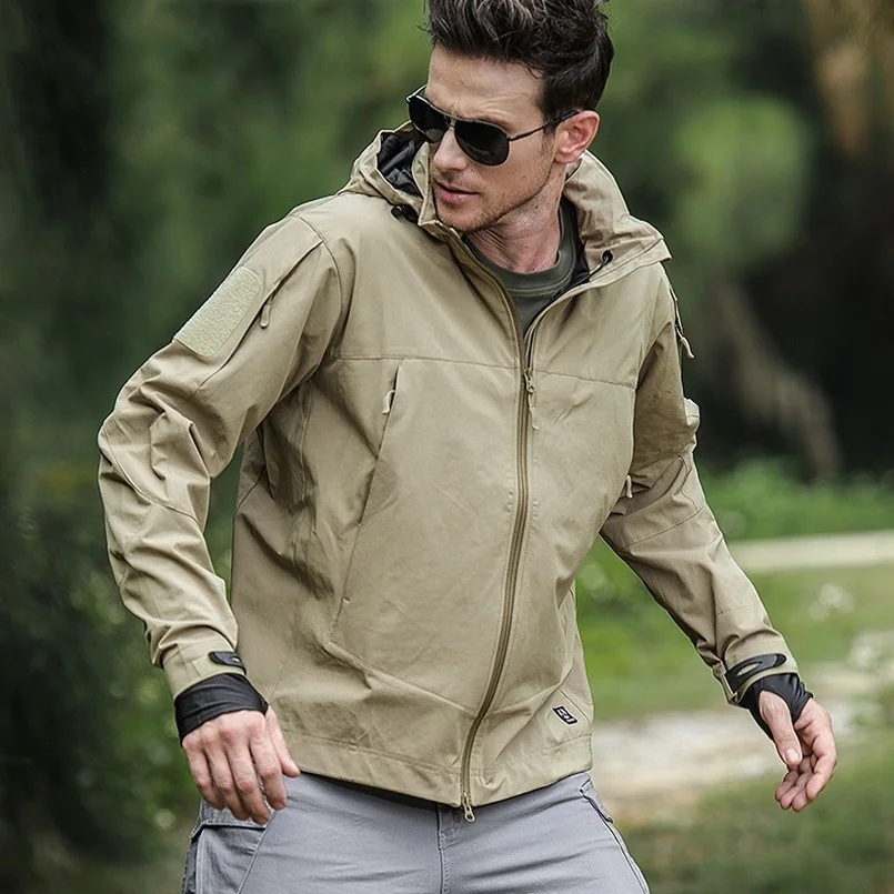 Outdoor Waterproof Windbreaker Hiking Jacket Men Spring Autumn Tactical Military Coat Hooded Sports Camping Clothing
Outdoor Waterproof Windbreaker Hiking Jacket Men Spring Autumn Tactical Military Coat Hooded Sports Camping Clothing