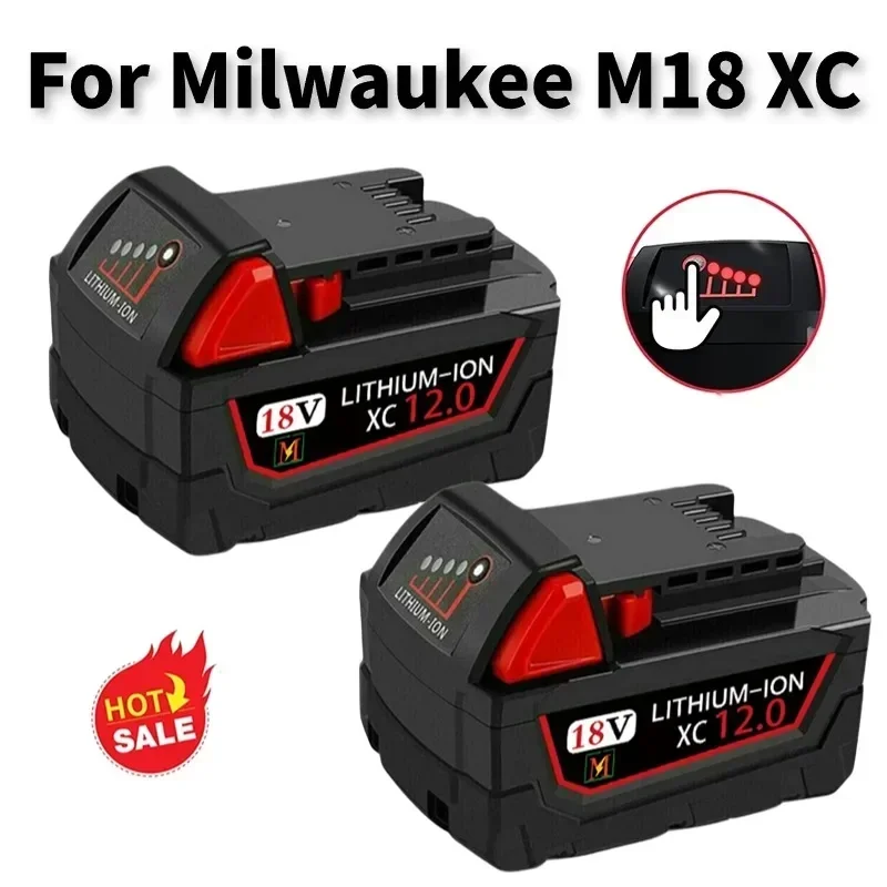 12Ah M18 Battery For Milwaukee 18V XC Li-Ion M18B5 48-11-1860 48-11-1850 48-11-1840 48-11-1830 48-11-1820 Replacement Batteries
12Ah M18 Battery For Milwaukee 18V XC Li-Ion M18B5 48-11-1860 48-11-1850 48-11-1840 48-11-1830 48-11-1820 Replacement Batteries