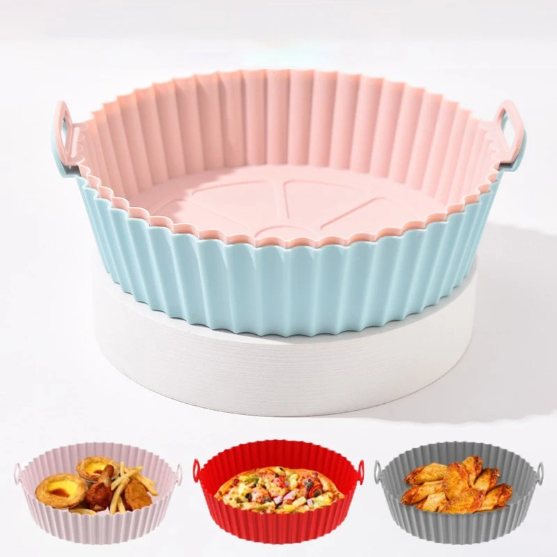 Air Fryer Silicone Basket Thicken Silicone Mold For Air Fryer Pot Oven Baking Tray Fried Chicken Pizza Mat Air Fryer Accessories
Air Fryer Silicone Basket Thicken Silicone Mold For Air Fryer Pot Oven Baking Tray Fried Chicken Pizza Mat Air Fryer Accessories