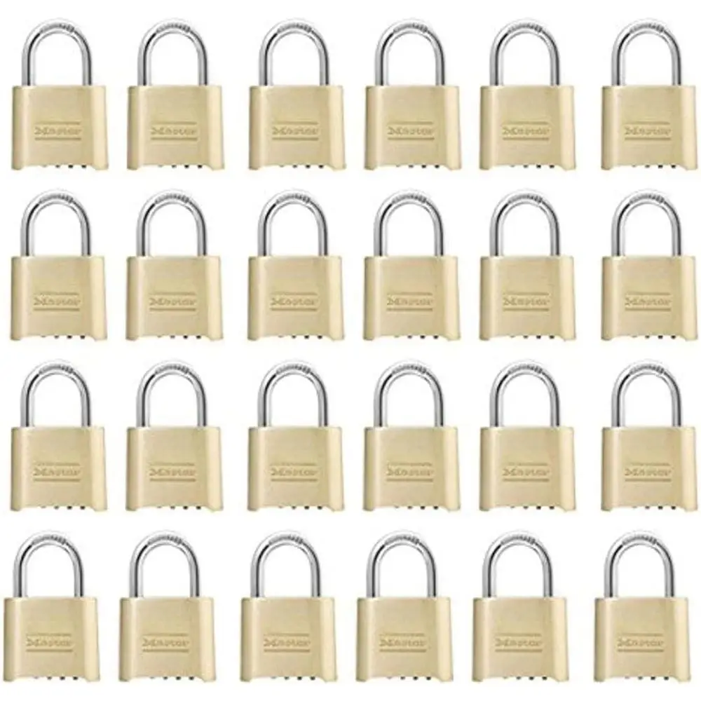 24-Piece Set of 1-Inch Shackle, Resettable Combination Locks, Die-Cast
24-Piece Set of 1-Inch Shackle, Resettable Combination Locks, Die-Cast